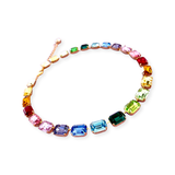 EUPHORIA Rainbow multicolored Crystal Necklace